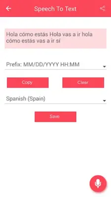 Speech to Text and Text to Speech android App screenshot 1